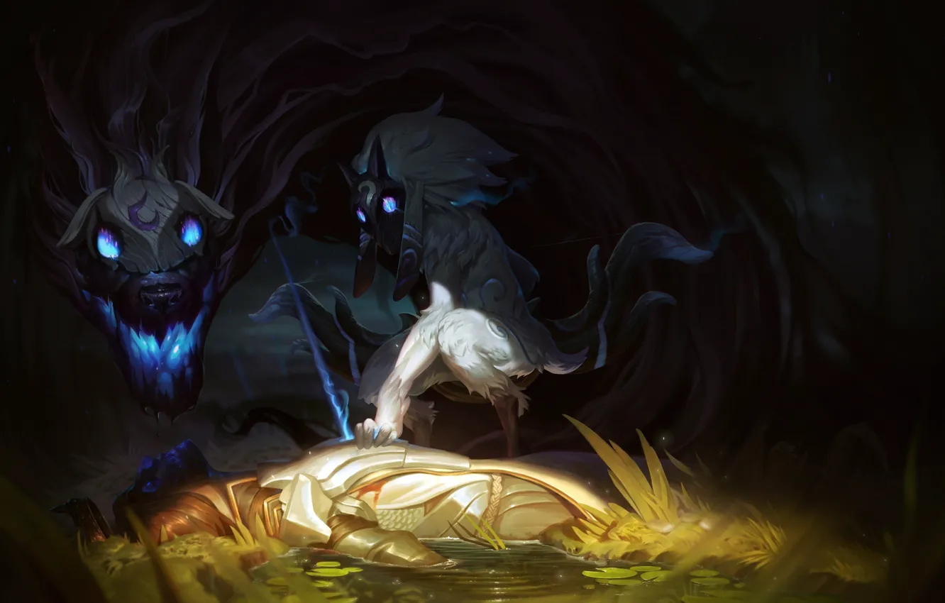 Photo wallpaper water, dragon, the game, game, characters, League of Legends, lol, LoL