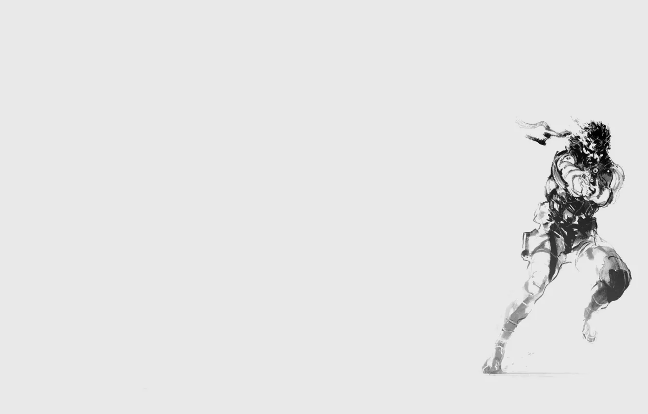 Photo wallpaper metal gear solid, games, Solid Snake, Metal Gear, Minimalism, mgs, minimalism