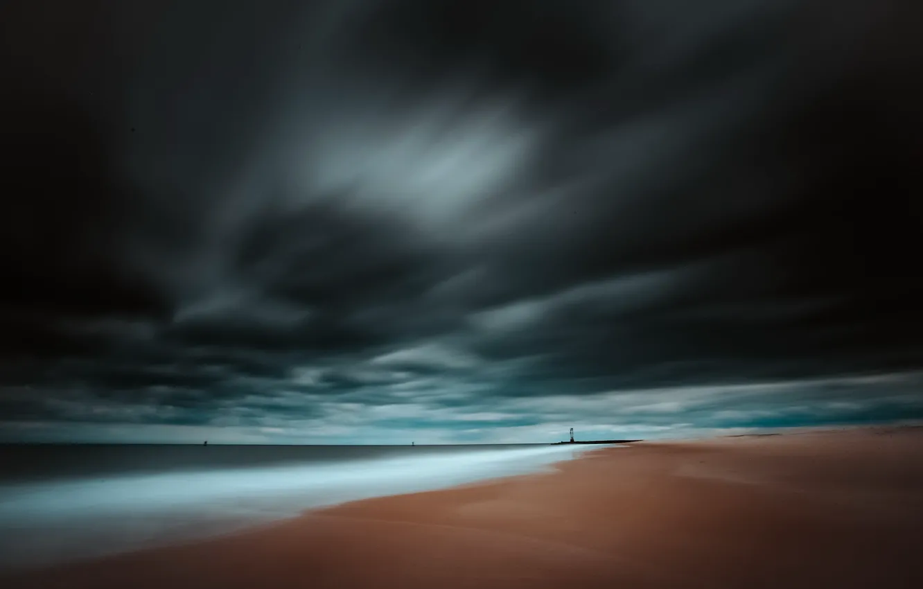 Photo wallpaper sea, the sky, shore