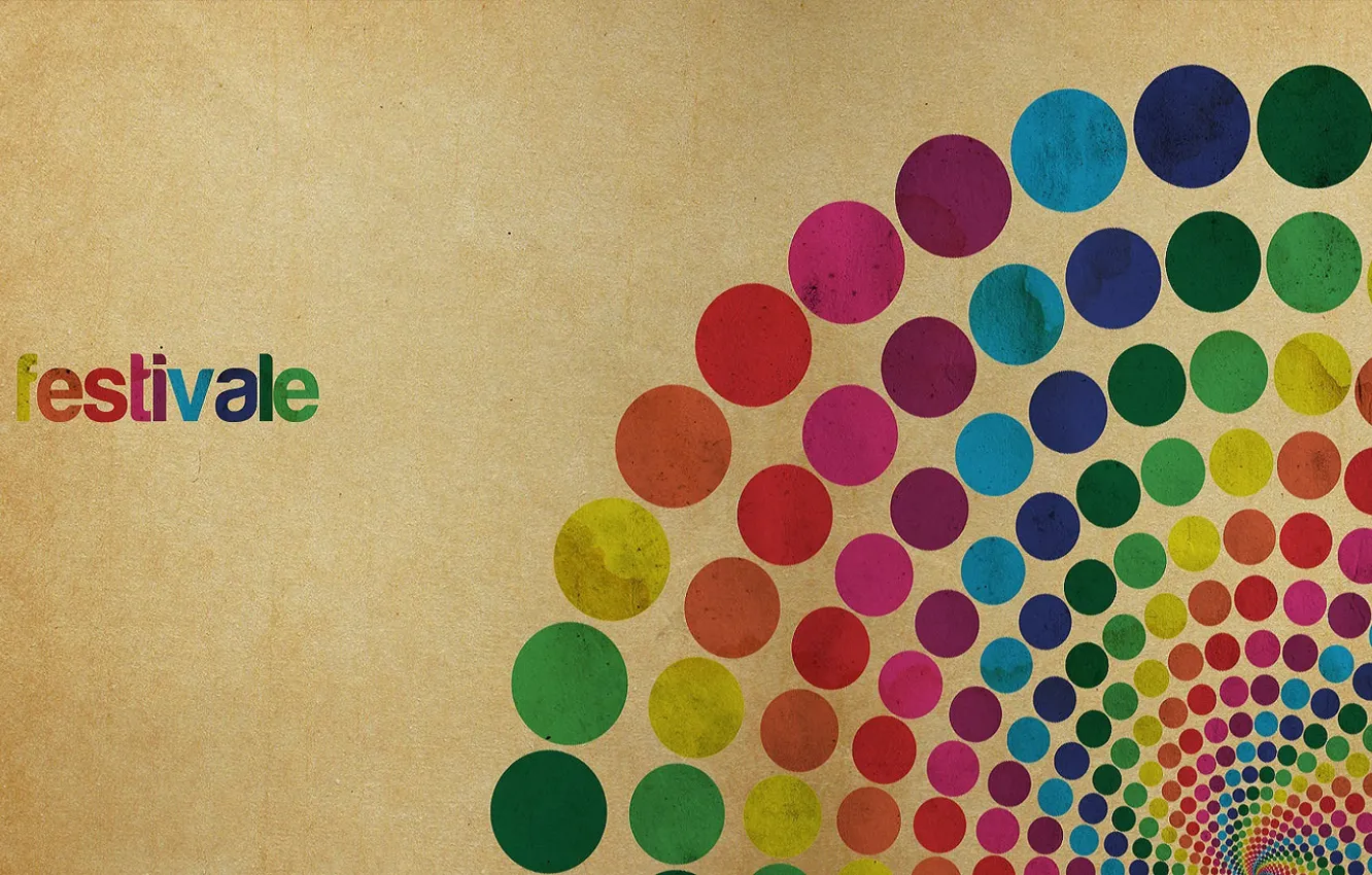 Photo wallpaper circles, abstraction, style, pattern, paint, colors, style, circles