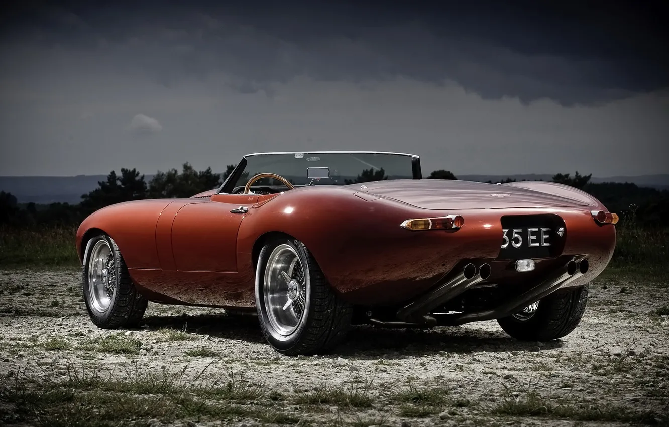 Photo wallpaper Jaguar, Jaguar, Eagle, E-Type, Speedster