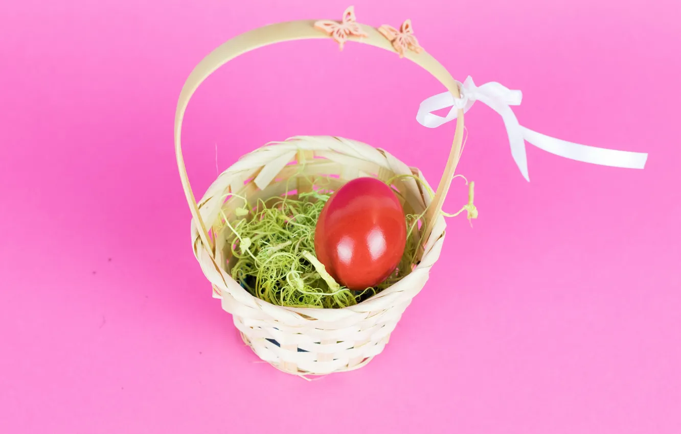 Photo wallpaper background, basket, egg