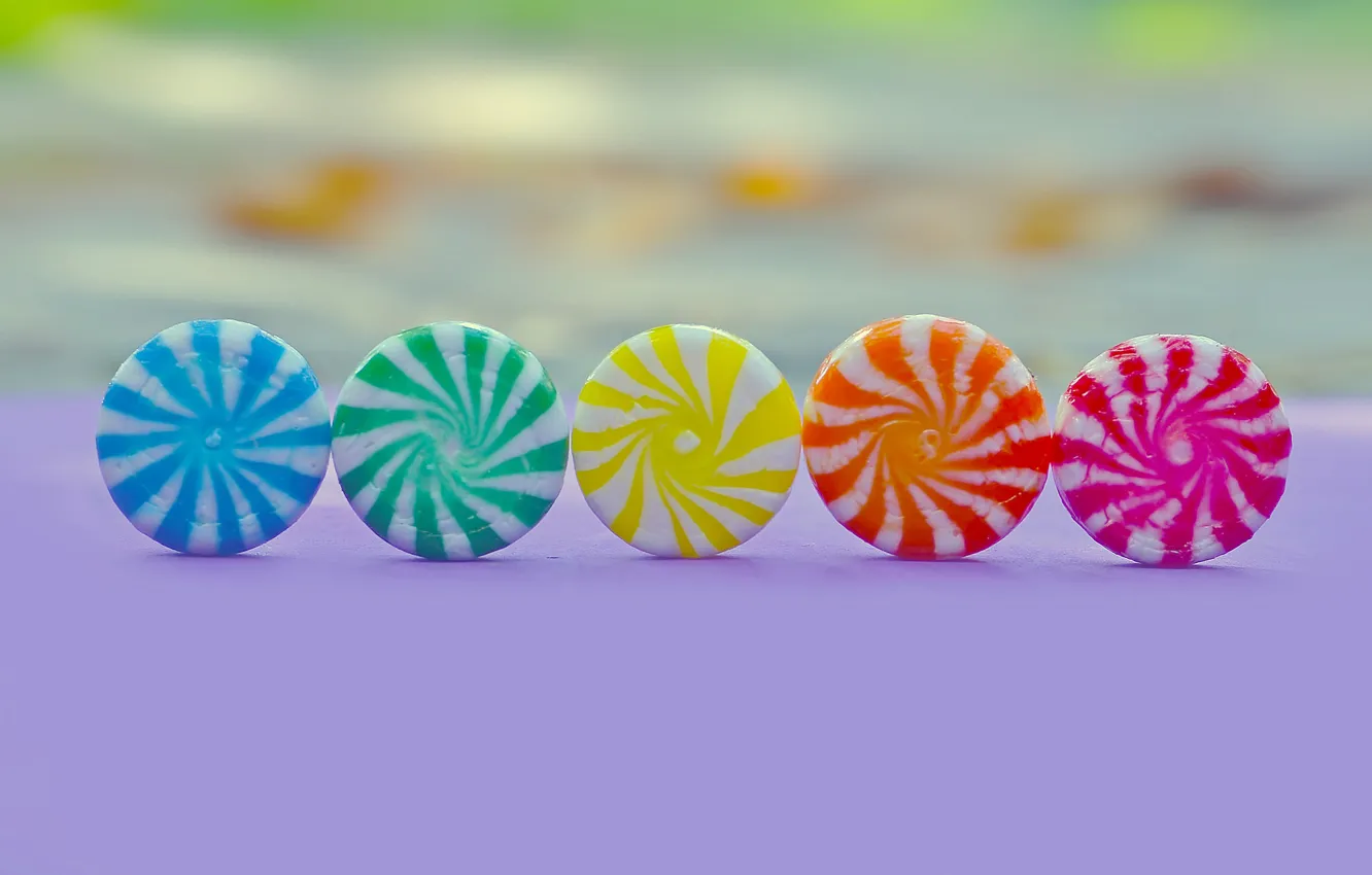 Photo wallpaper background, colored, candy, sweets