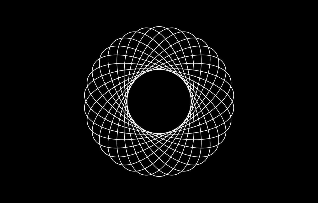 Photo wallpaper circles, strip, vector