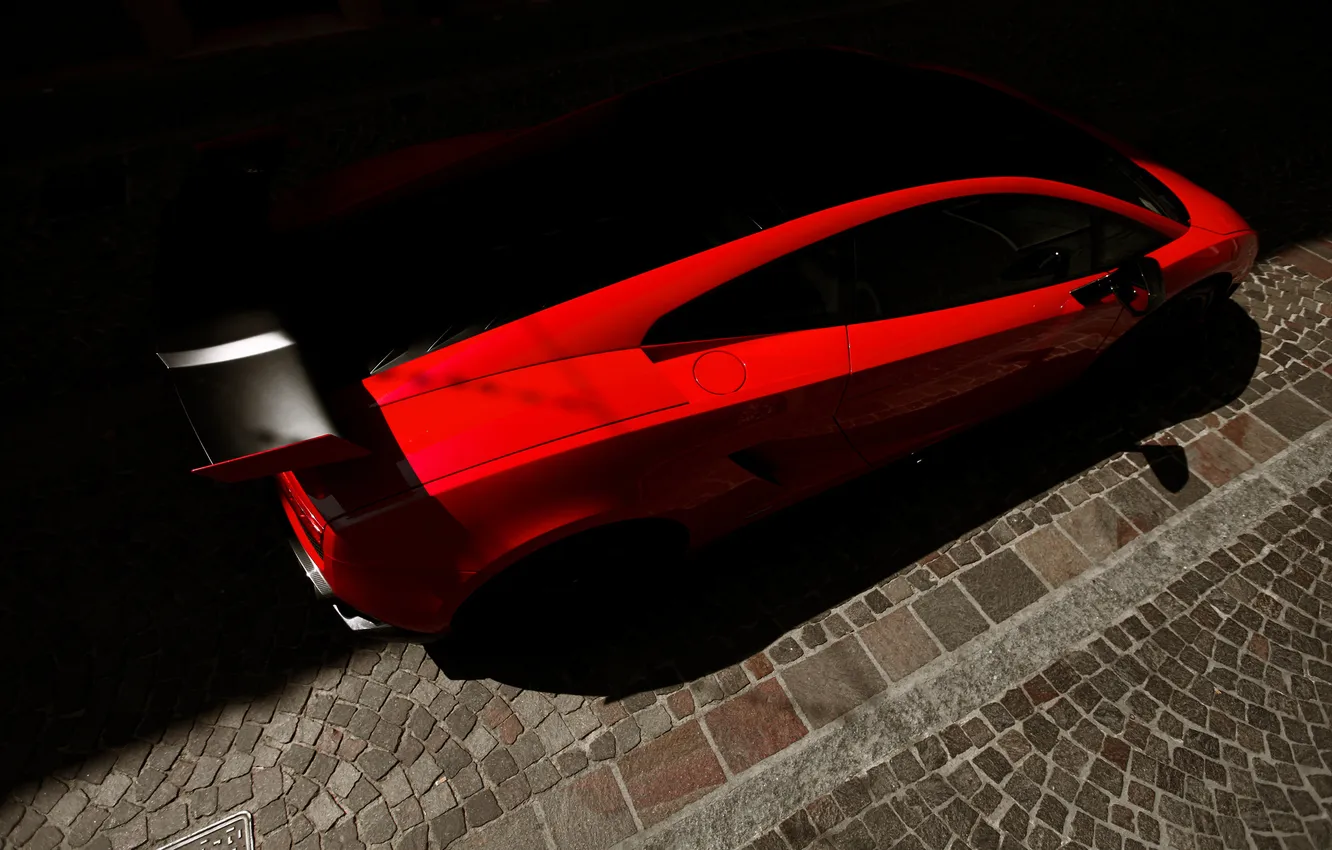 Photo wallpaper red, Lamborghini, supercar, Gallardo, Lamborghini, LP570-4