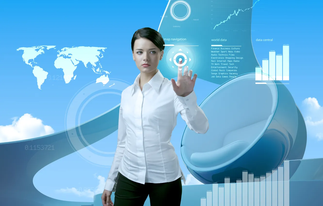 Photo wallpaper Concept, internet, digital, computer, screen, Future, Innova, technology