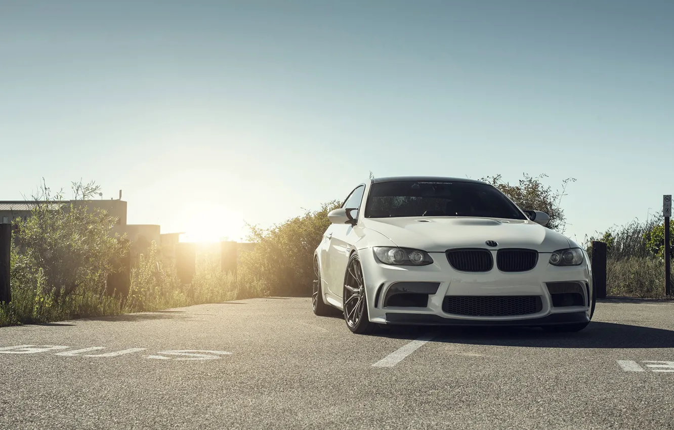 Photo wallpaper Sun, White, E92, M3