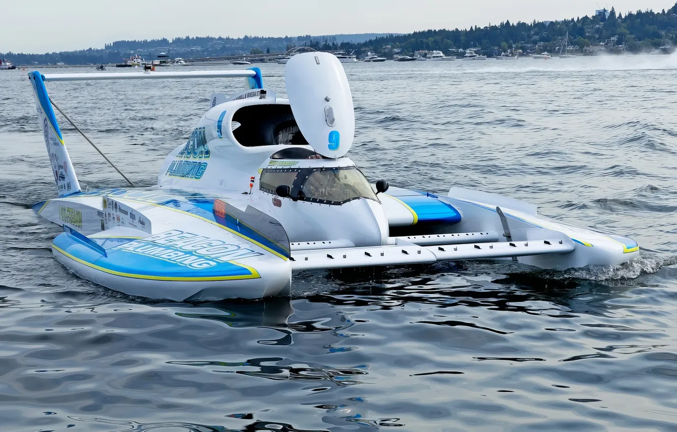 Photo wallpaper race, boat, speed
