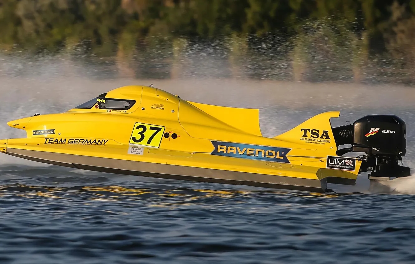 Photo wallpaper race, boat, speed