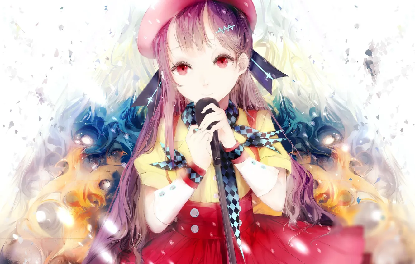 Photo wallpaper girl, Vocaloid, cap