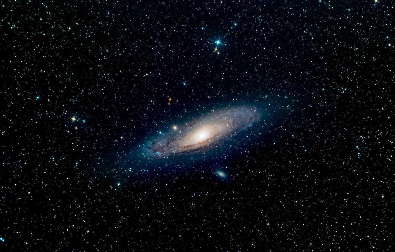 Photo wallpaper space, stars, Andromeda Galaxy