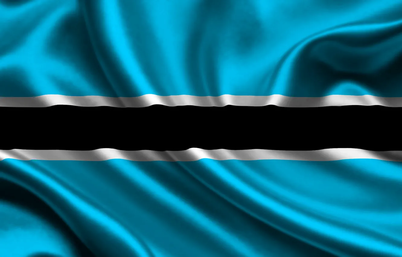 Photo wallpaper White, Flag, Strip, Blue, Black, Texture, Flag, Botswana