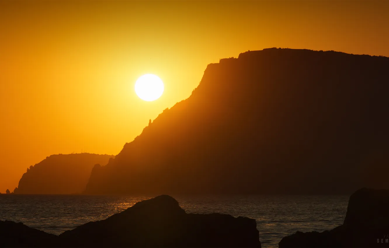 Photo wallpaper sunset, Crimea, Vasily Semenyuk