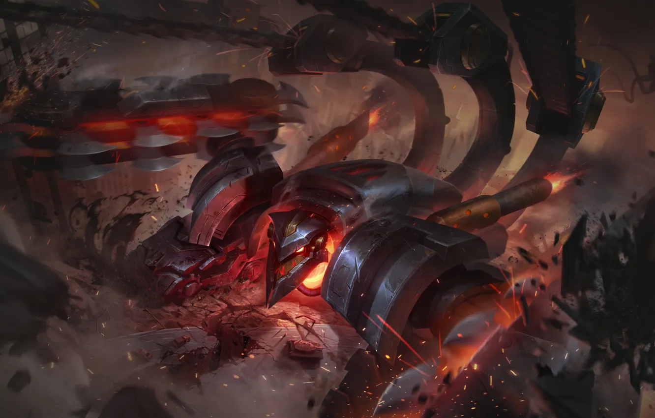 Photo wallpaper art, League of Legends, LoL, skin, Skarner, Battlecast