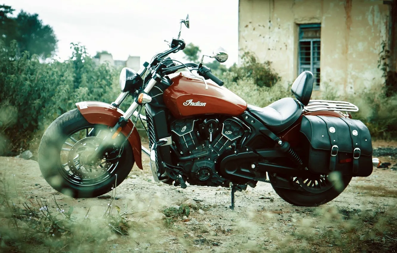 Photo wallpaper Indian, Scout, Motorcycle