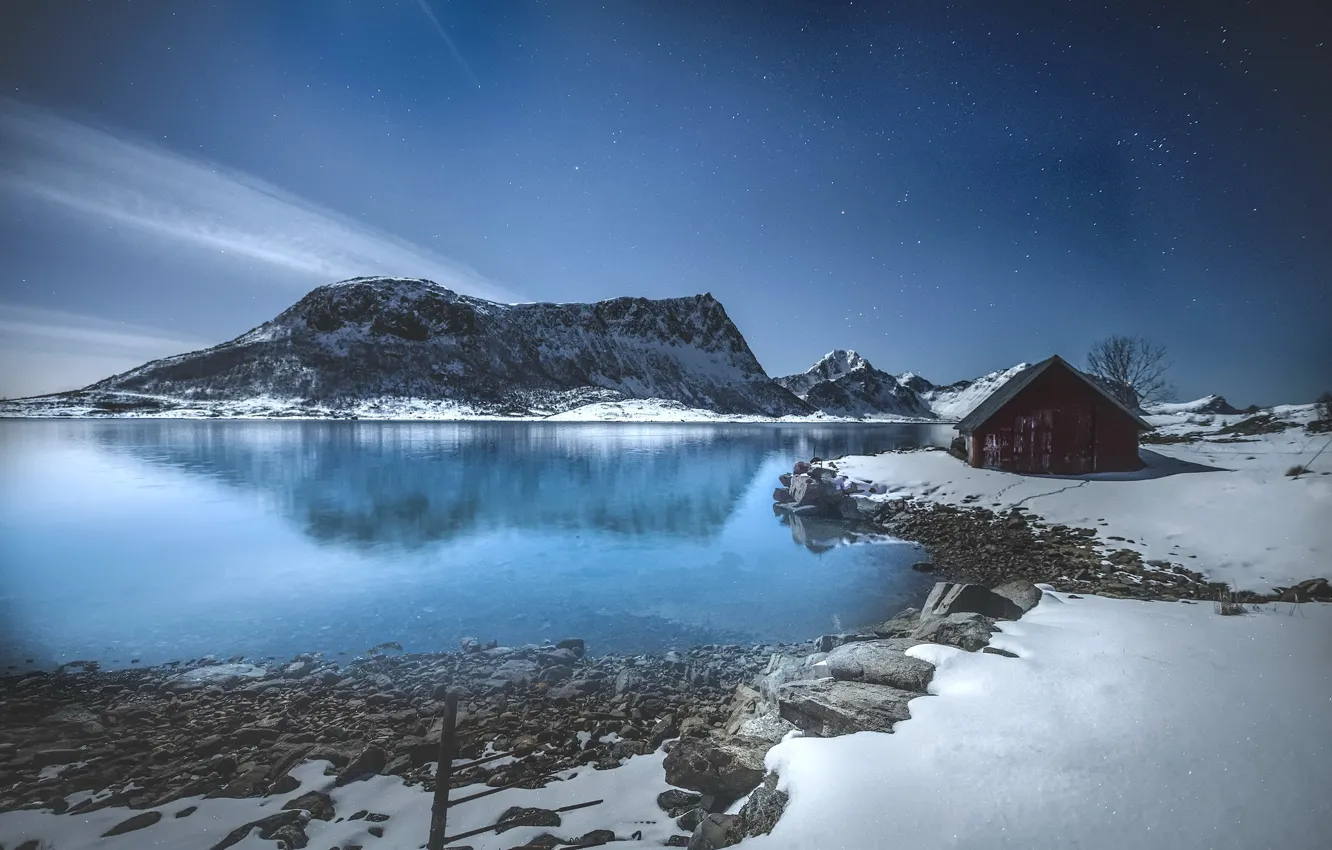 Photo wallpaper sea, shore, home