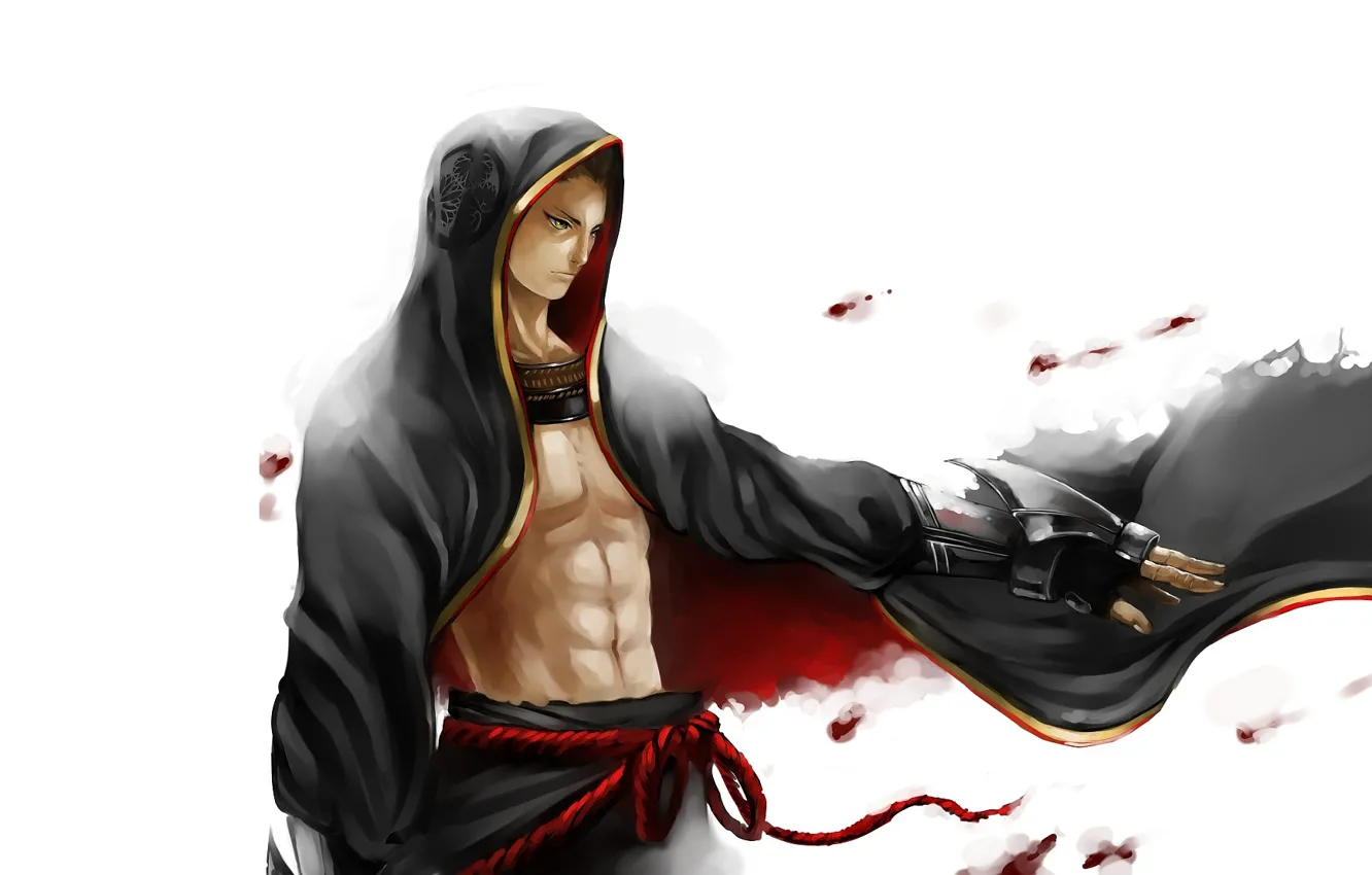 Photo wallpaper hood, guy, cloak, Sengoku Basara, The Era Of Unrest