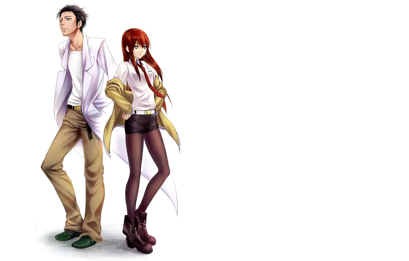 Photo wallpaper steins gate, makise kurisu, The Makis To Kuris, okabe rintarou, Okabe Rintaro., Gate Of Steiner