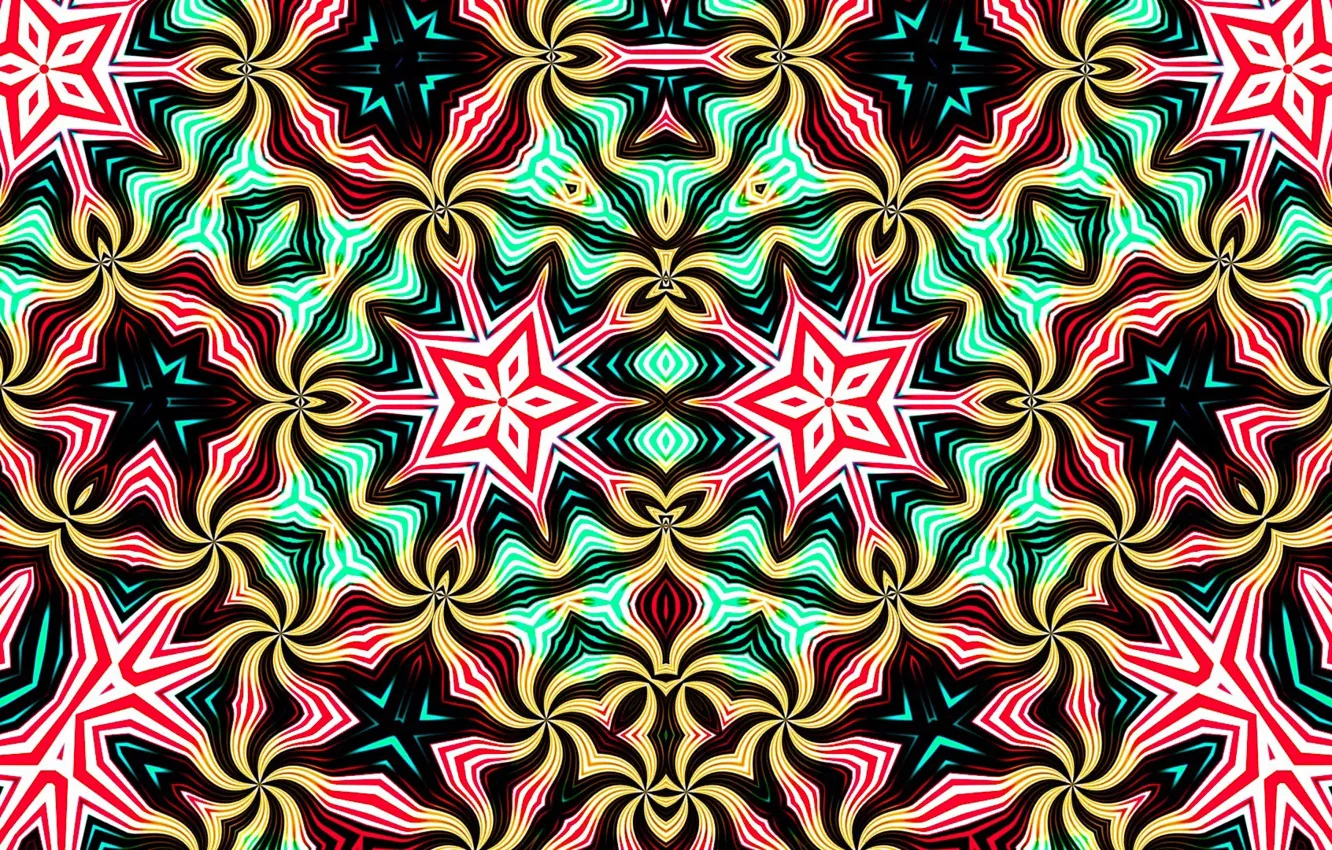 Photo wallpaper line, pattern, paint, symmetry, kaleidoscope