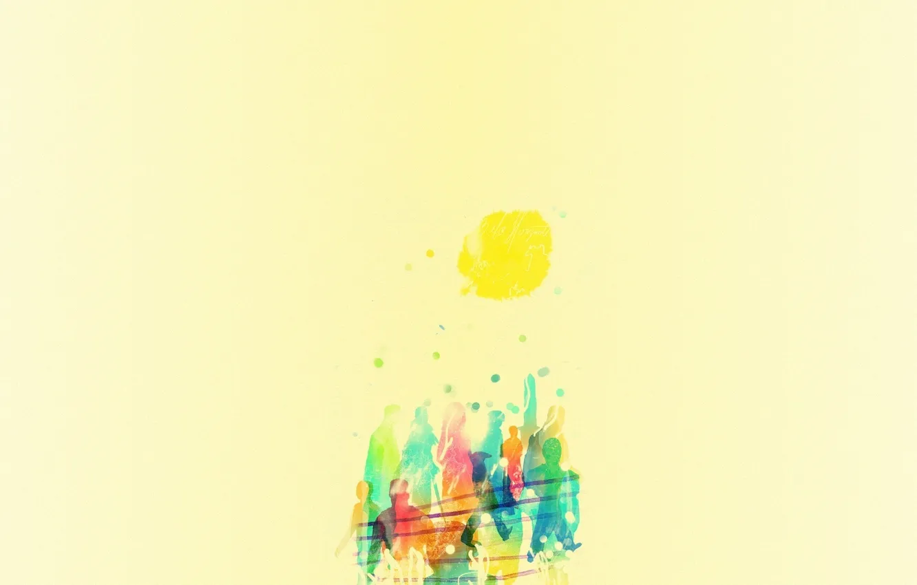 Photo wallpaper The sun, People, Paint, Mathiole, Matheus Lopes Castro