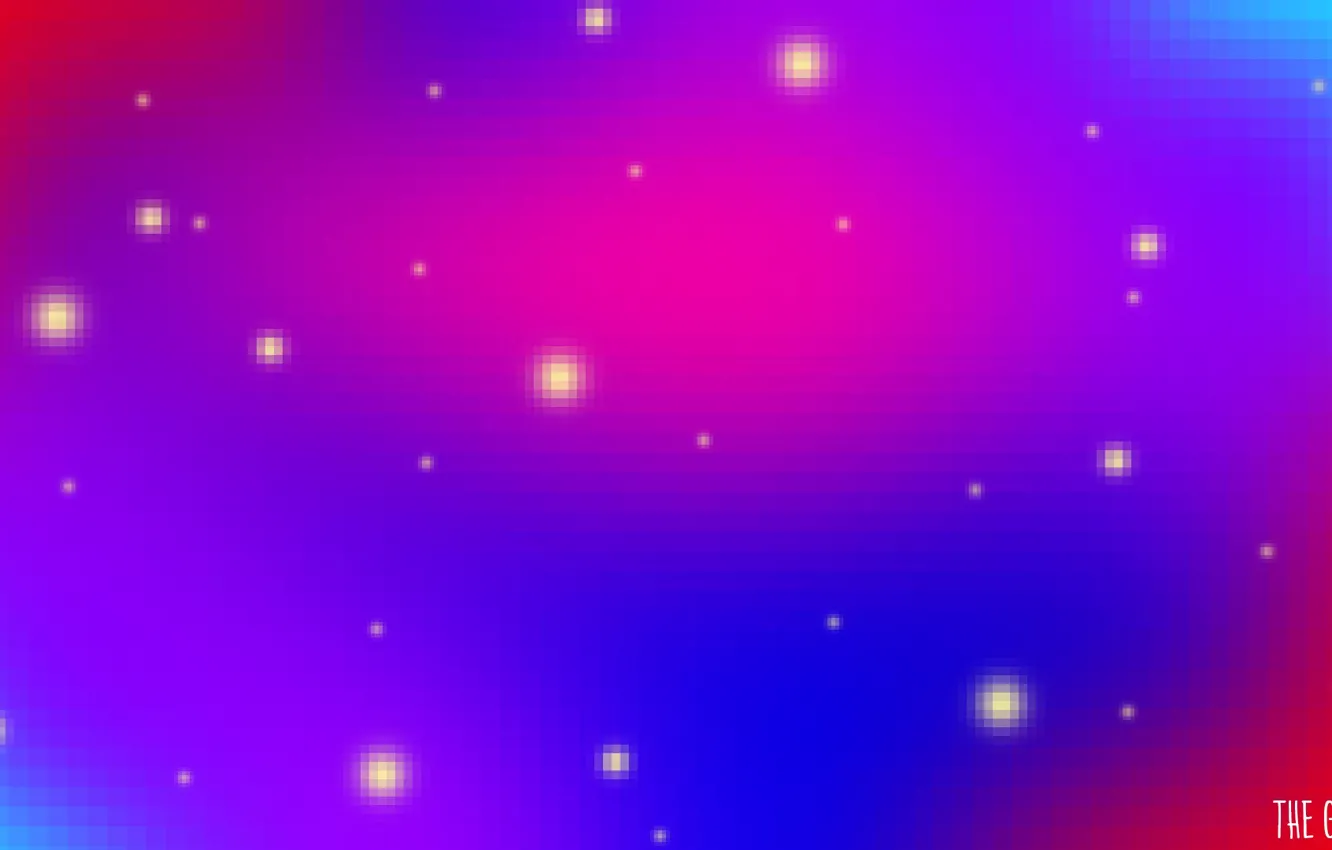 Photo wallpaper space, stars, color, pixels