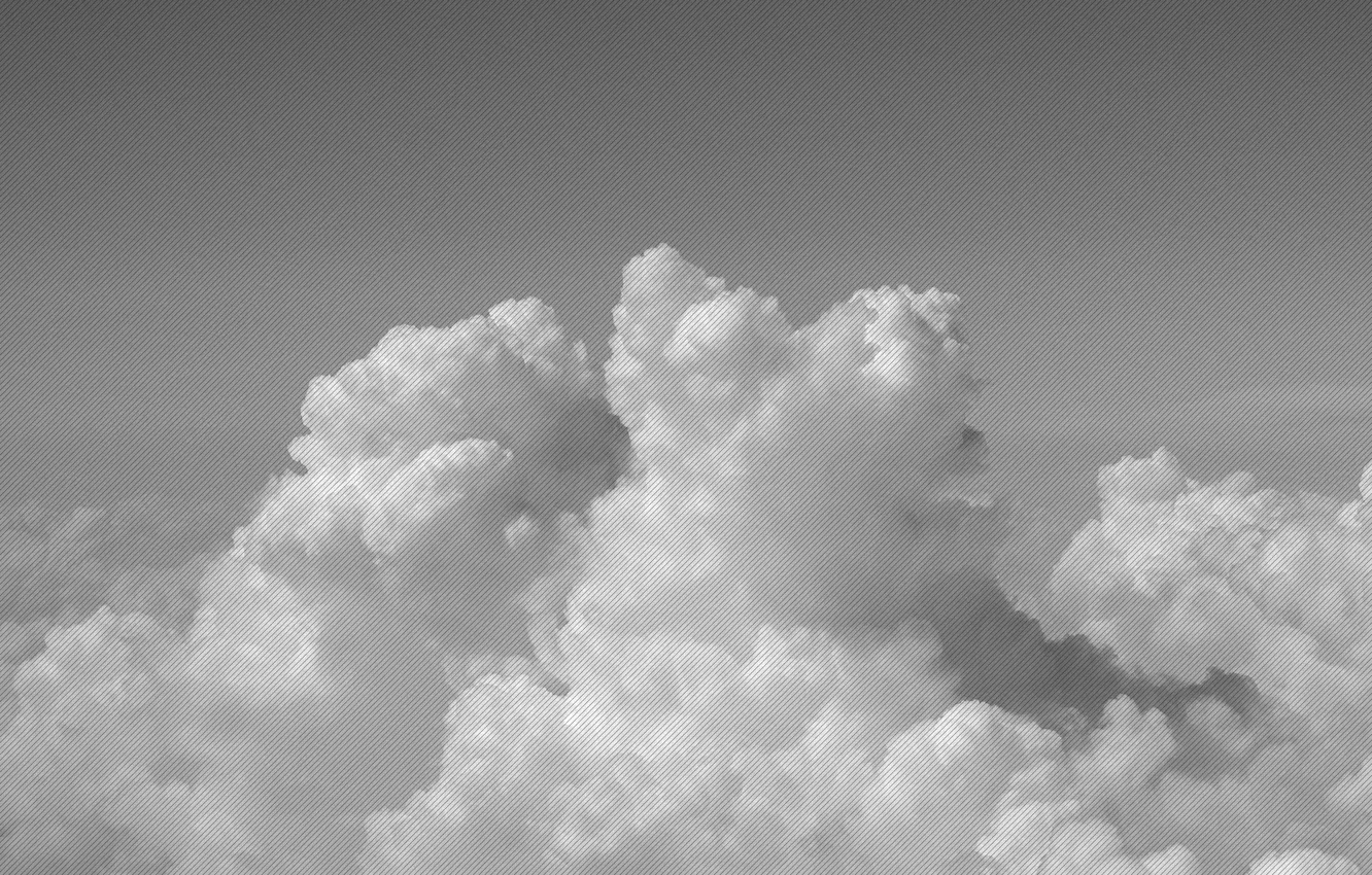 Photo wallpaper the sky, clouds, strips, minimalism, AGDesign