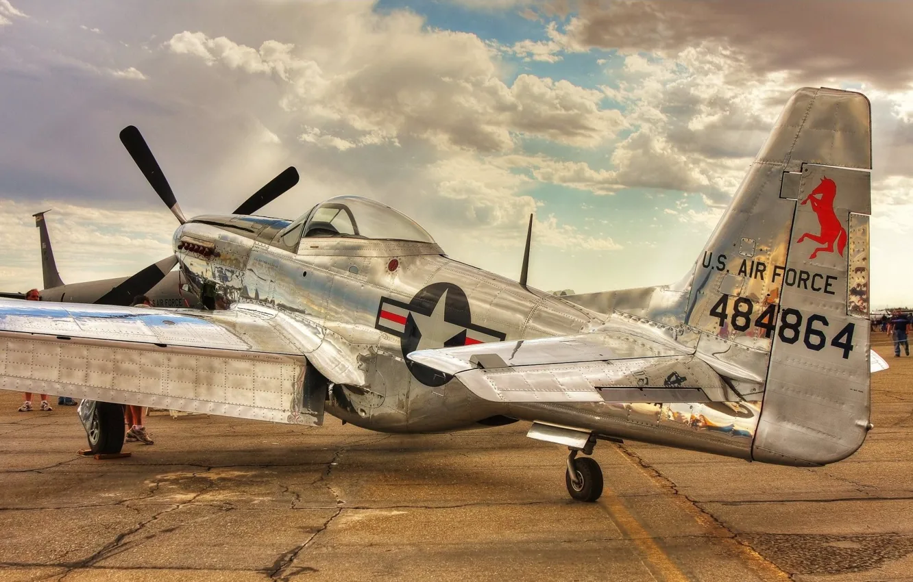 Photo wallpaper Mustang, P-51, aircraft