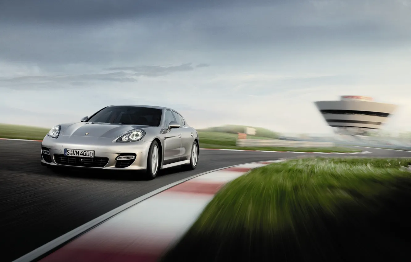 Photo wallpaper speed, Porsche, Panamera