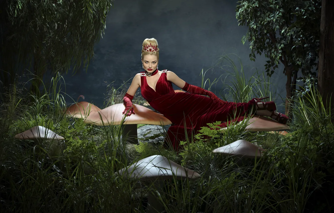 Photo wallpaper Anastasia, blonde, Red Queen, Once Upon a Time, Emma Rigby, Wonderland