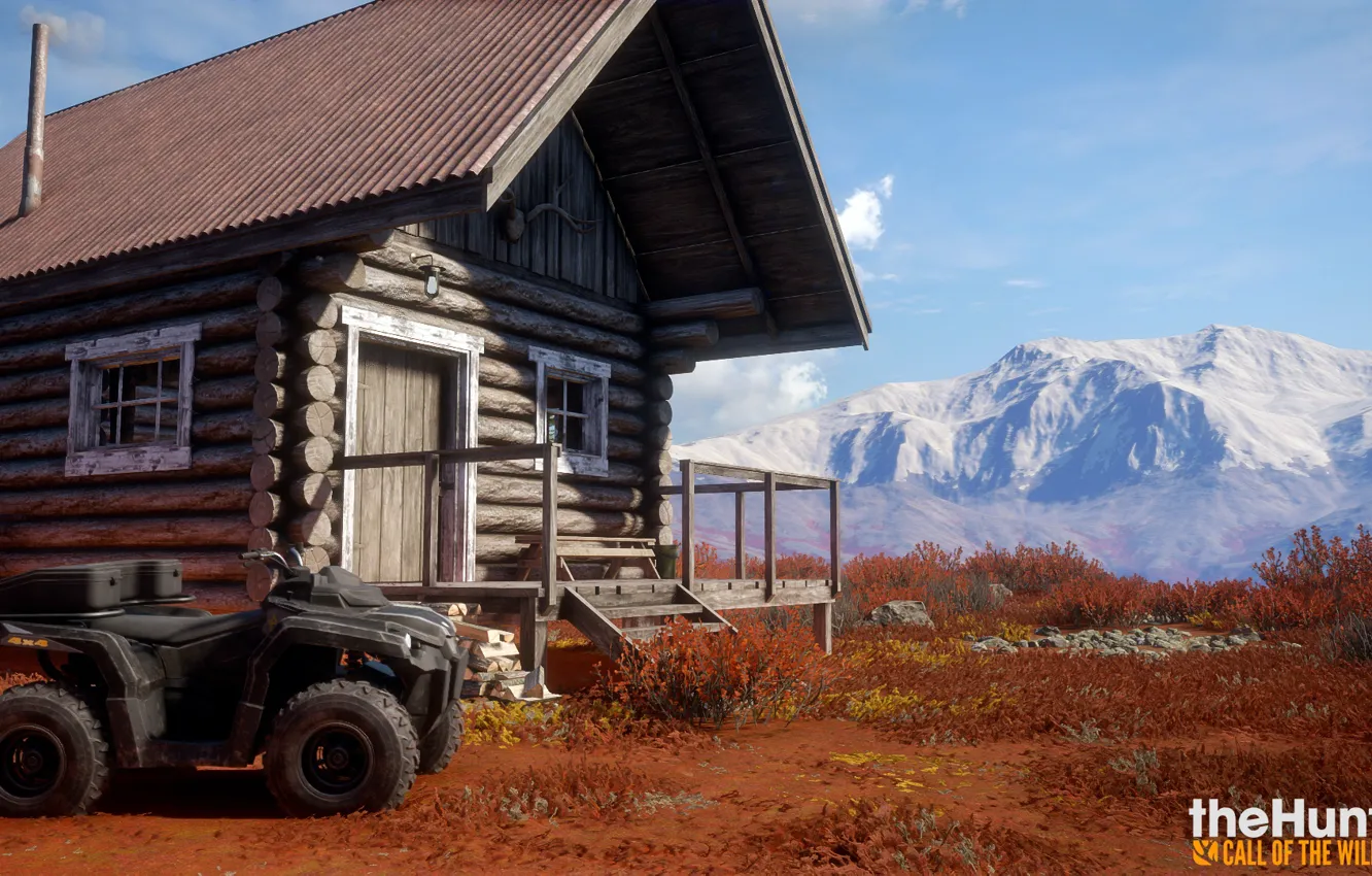Photo wallpaper mountains, nature, the game, thehunter call of the wild