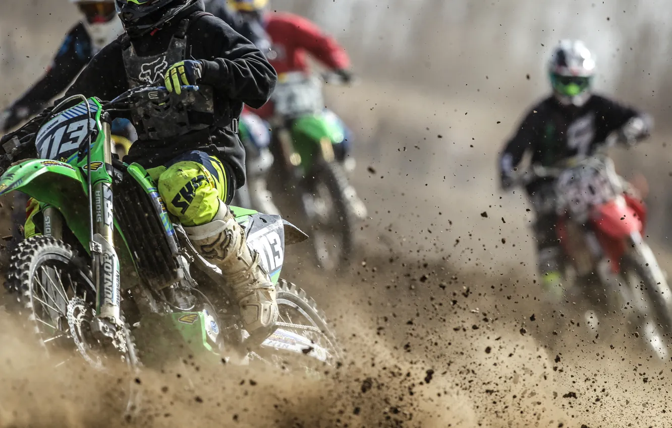Photo wallpaper race, sport, motorcycle