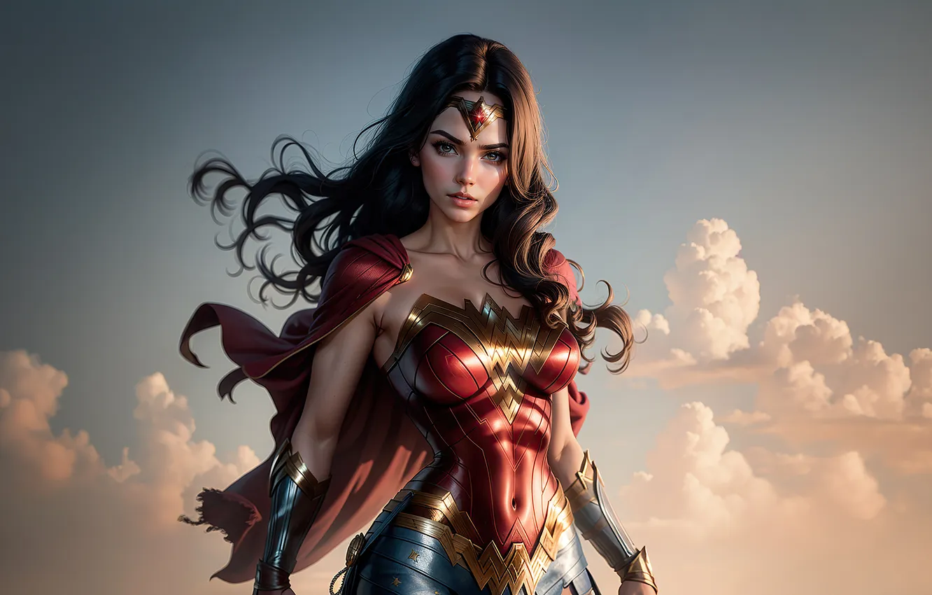 Photo wallpaper Supergirl, protector, superheroine