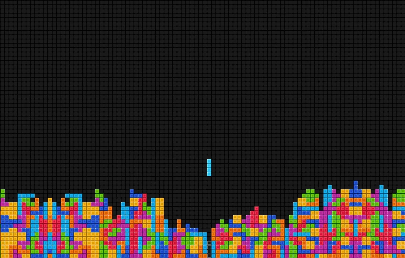 Photo wallpaper color, blocks, minimalism, Tetris, tetris
