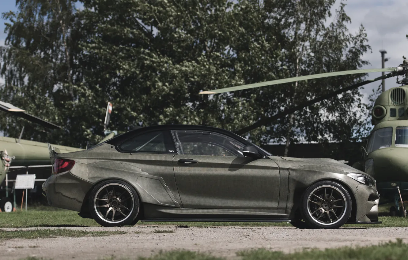 Photo wallpaper bmw, BMW, helicopter