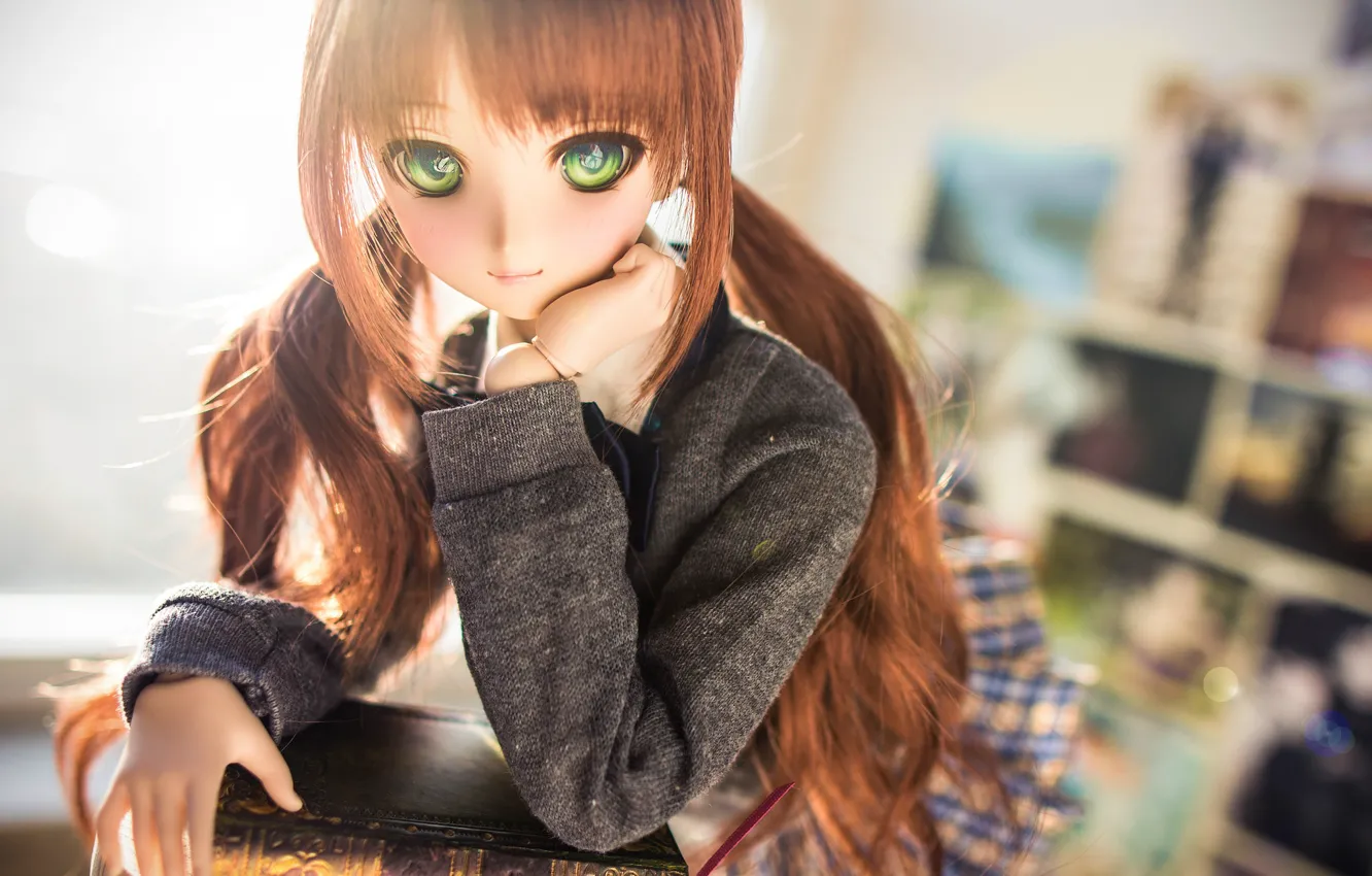 Photo wallpaper hair, toy, doll