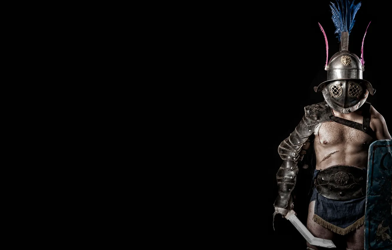 Photo wallpaper armor, helmet, shield, Gladiator, Trácio, The Thracian