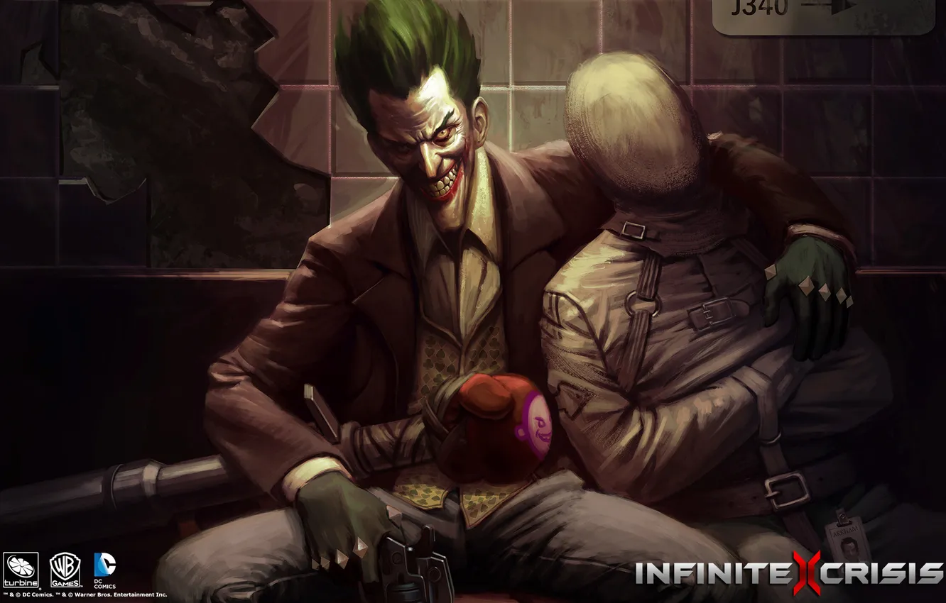 Photo wallpaper Joker, DC Comics, infinite crisis, moba