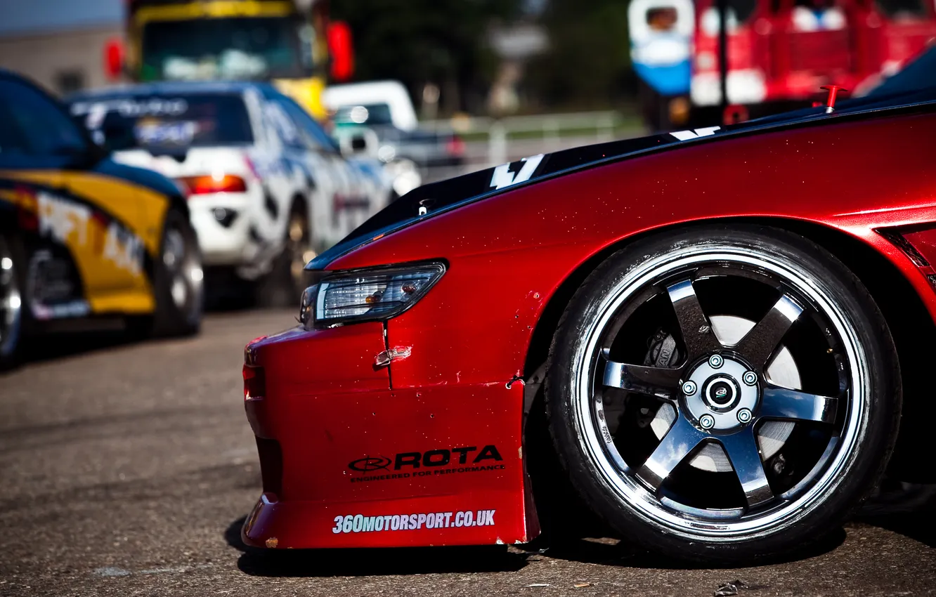 Photo wallpaper Nissan, drift, Nissan, s13, cramps, C13