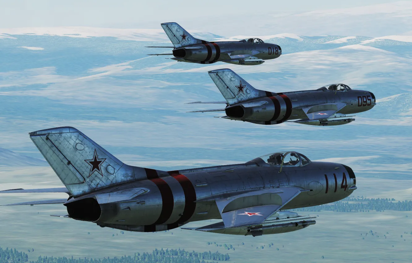 Photo wallpaper fighter-interceptor, OKB MiG, MiG-19P