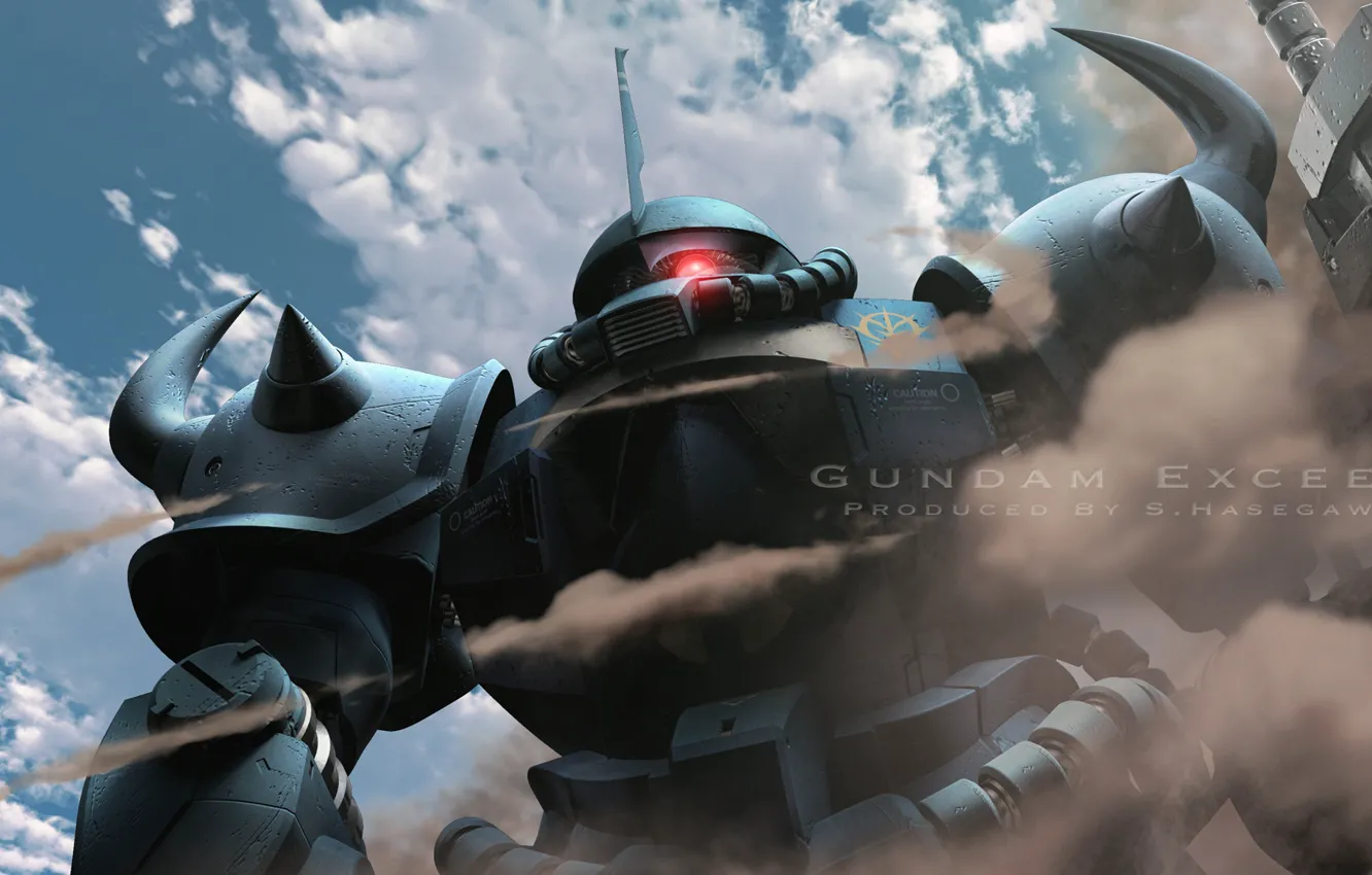 Photo wallpaper robot, dust, Mobile Suit Gundam