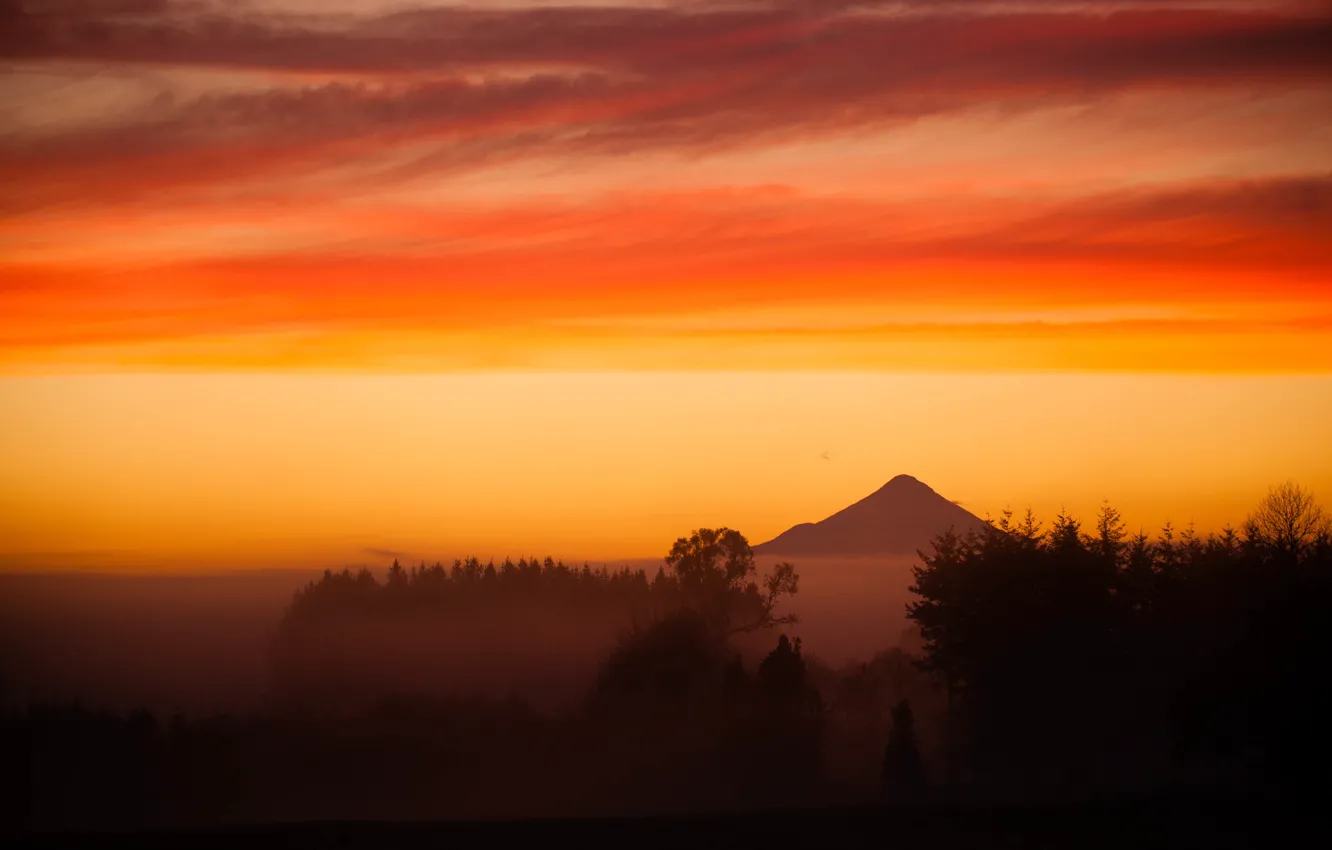 Photo wallpaper the volcano, Chile, Andes, Osorno