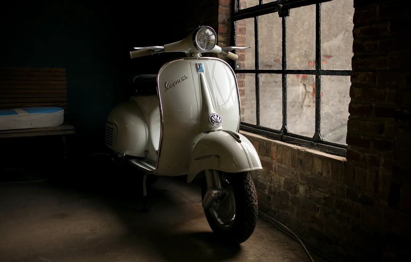 Photo wallpaper background, a scooter, Vespa GS