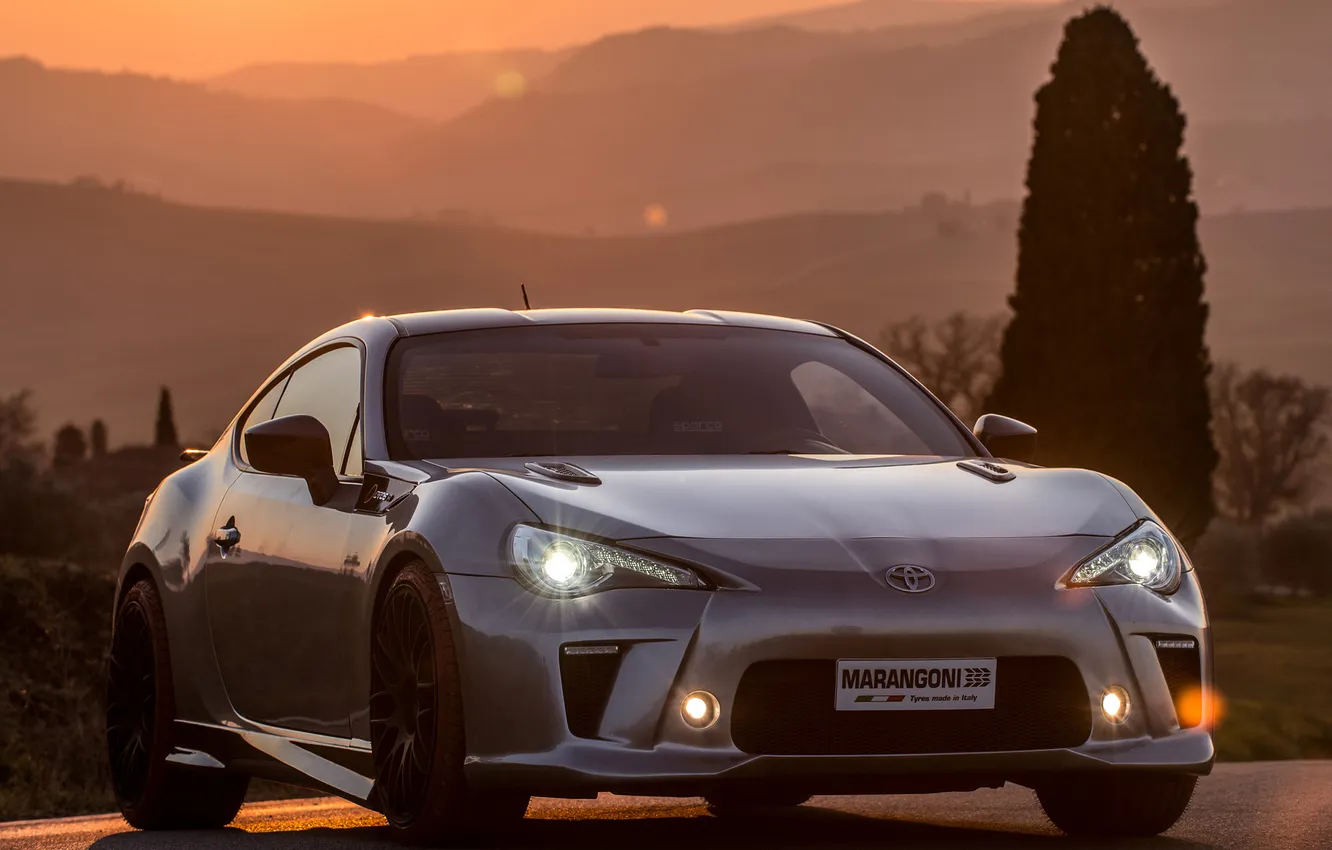 Photo wallpaper machine, light, lights, Toyota, Marangoni, GT86-R, Eco Explorer