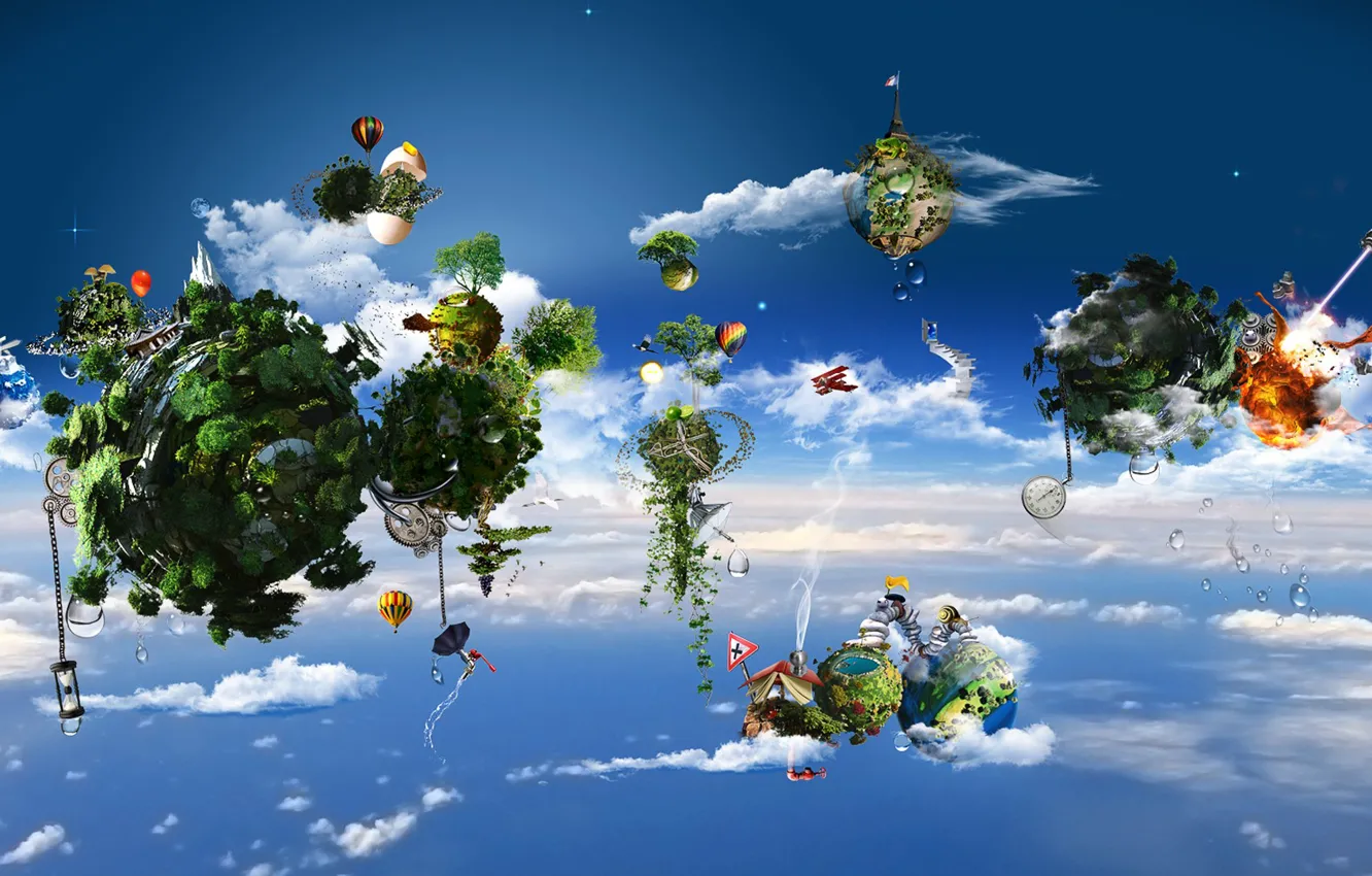 Photo wallpaper the sky, the world, bright