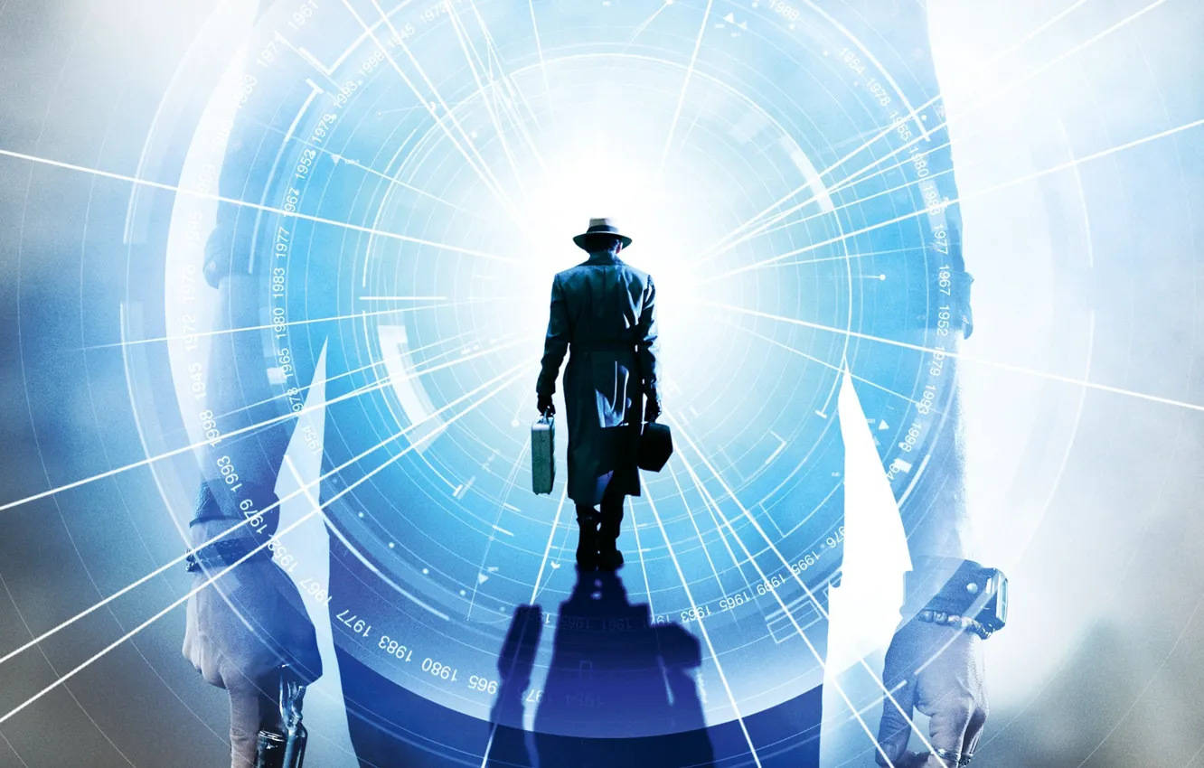 Photo wallpaper cinema, hat, police, man, movie, film, suit, revolver