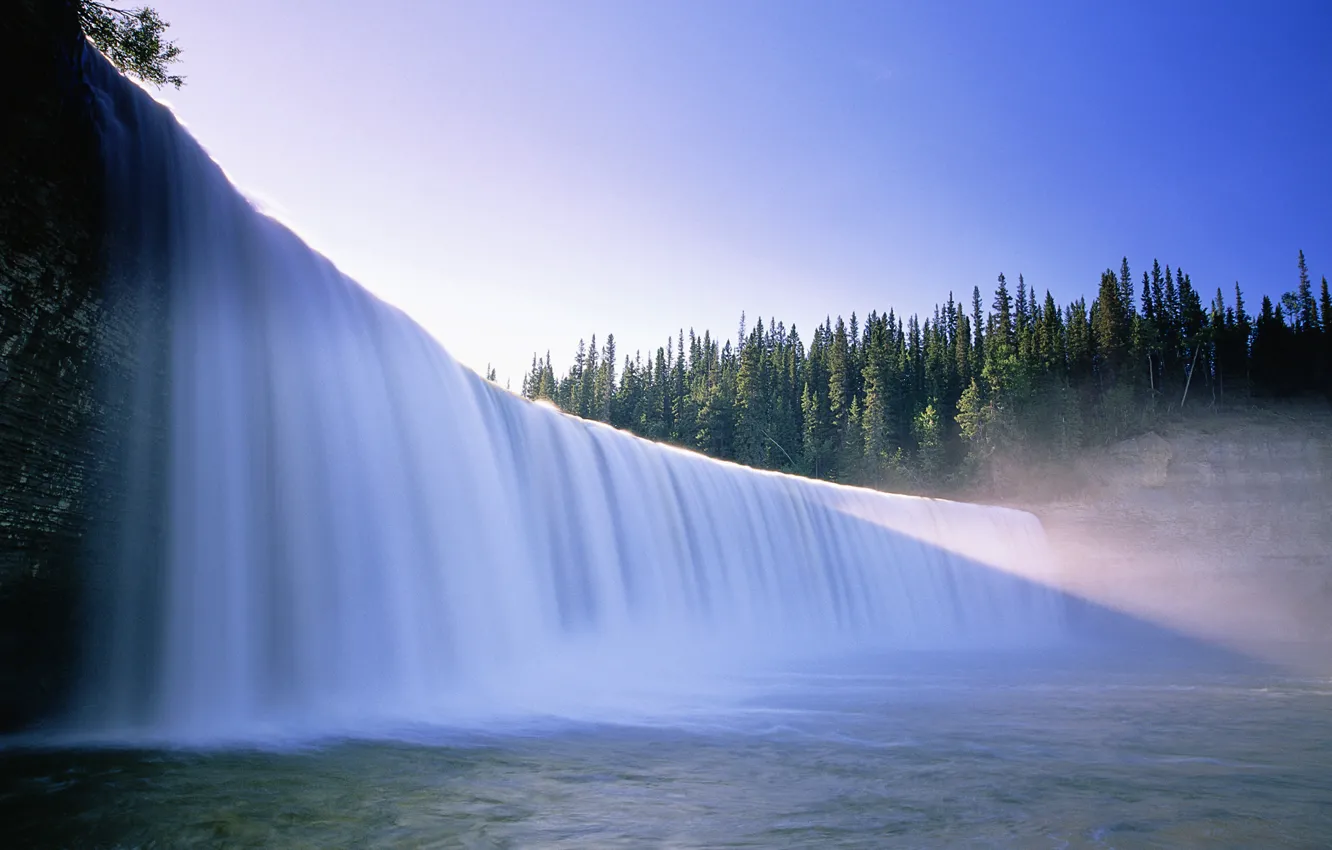 Photo wallpaper water, nature, waterfall