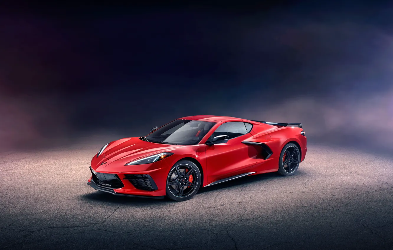 Photo wallpaper Corvette, Chevrolet, Stingray, 2020, C8