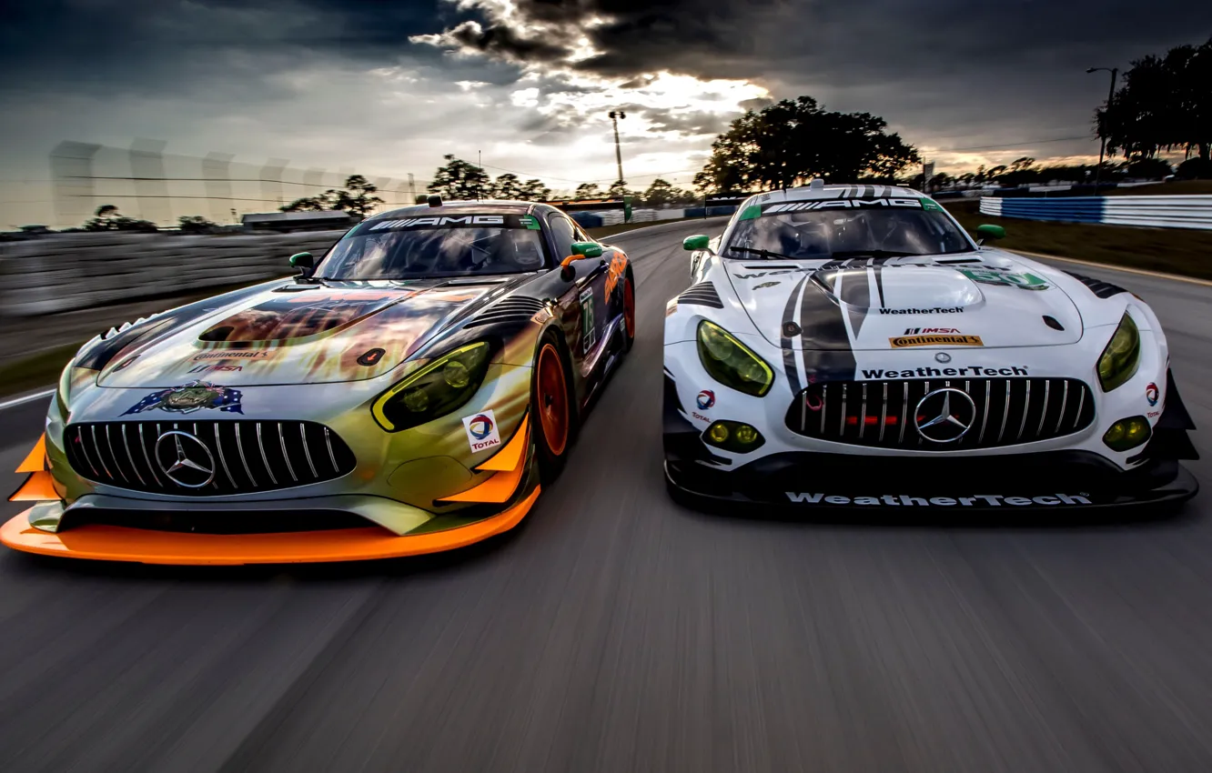 Photo wallpaper race, track, mercedes, track, Mercedes, Mercedes, race, track