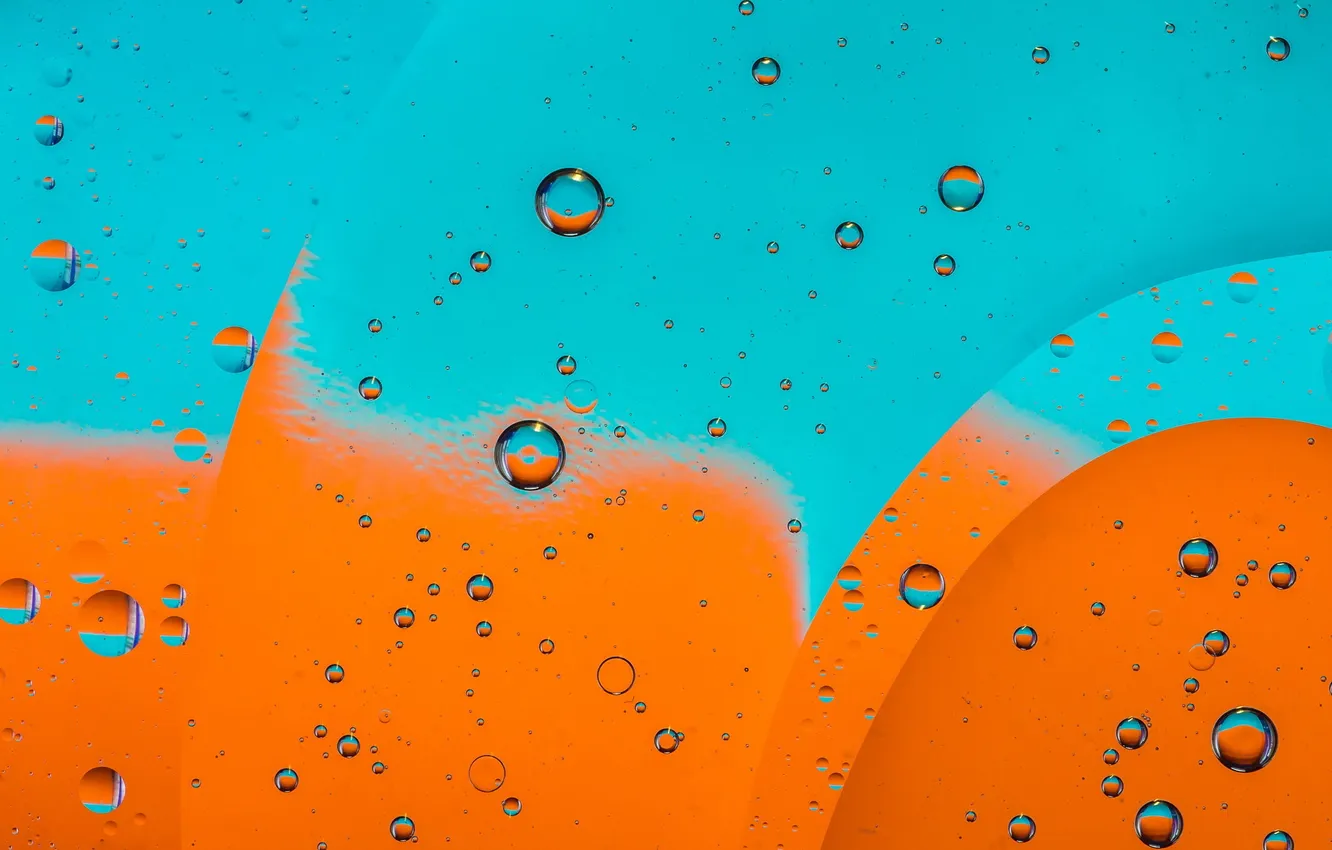 Photo wallpaper abstraction, bubbles, color, form