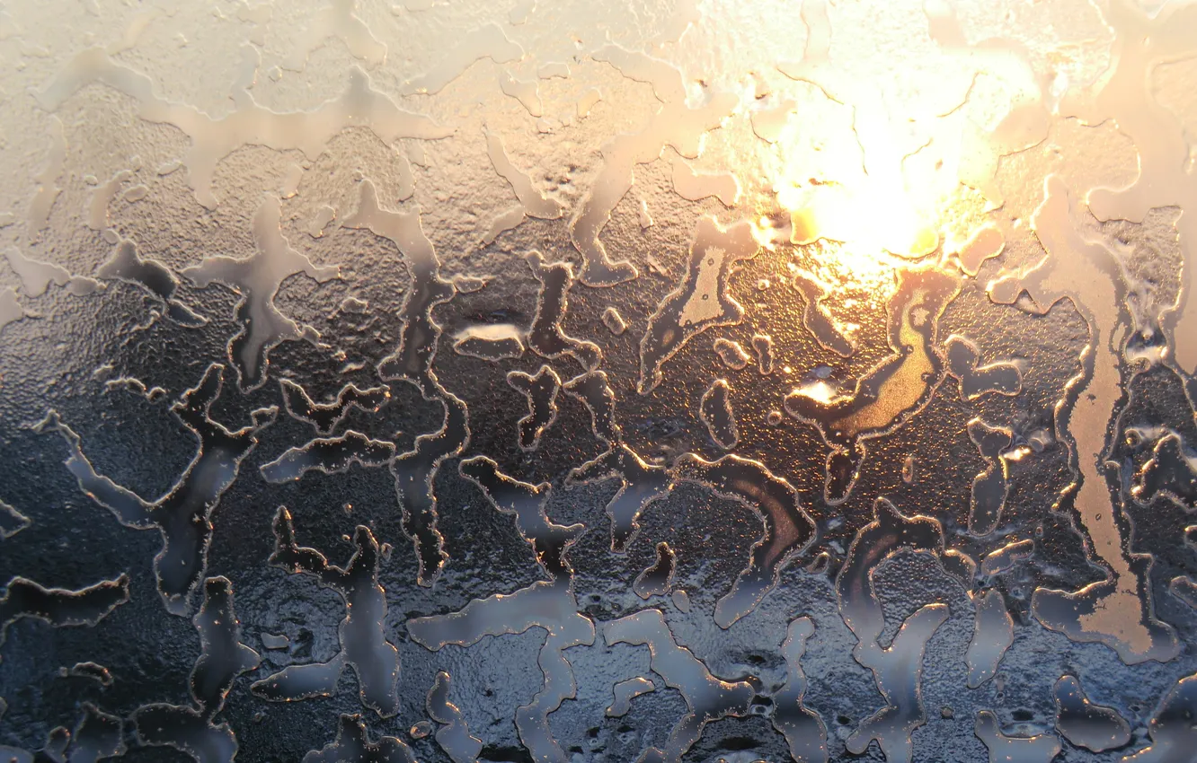 Photo wallpaper ice, glass, Shine